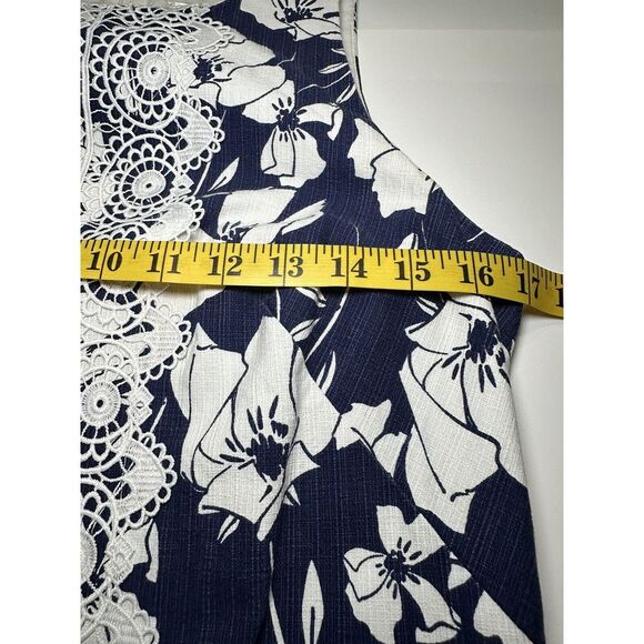 Eliza J Womens Floral Lace Sleeveless Shift Dress Size‎ 6 Cottagecore Feminine - Picture 6 of 9